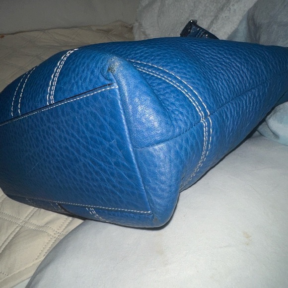 Coach Hamilton F13089 blue pebble leather - Picture 5 of 12